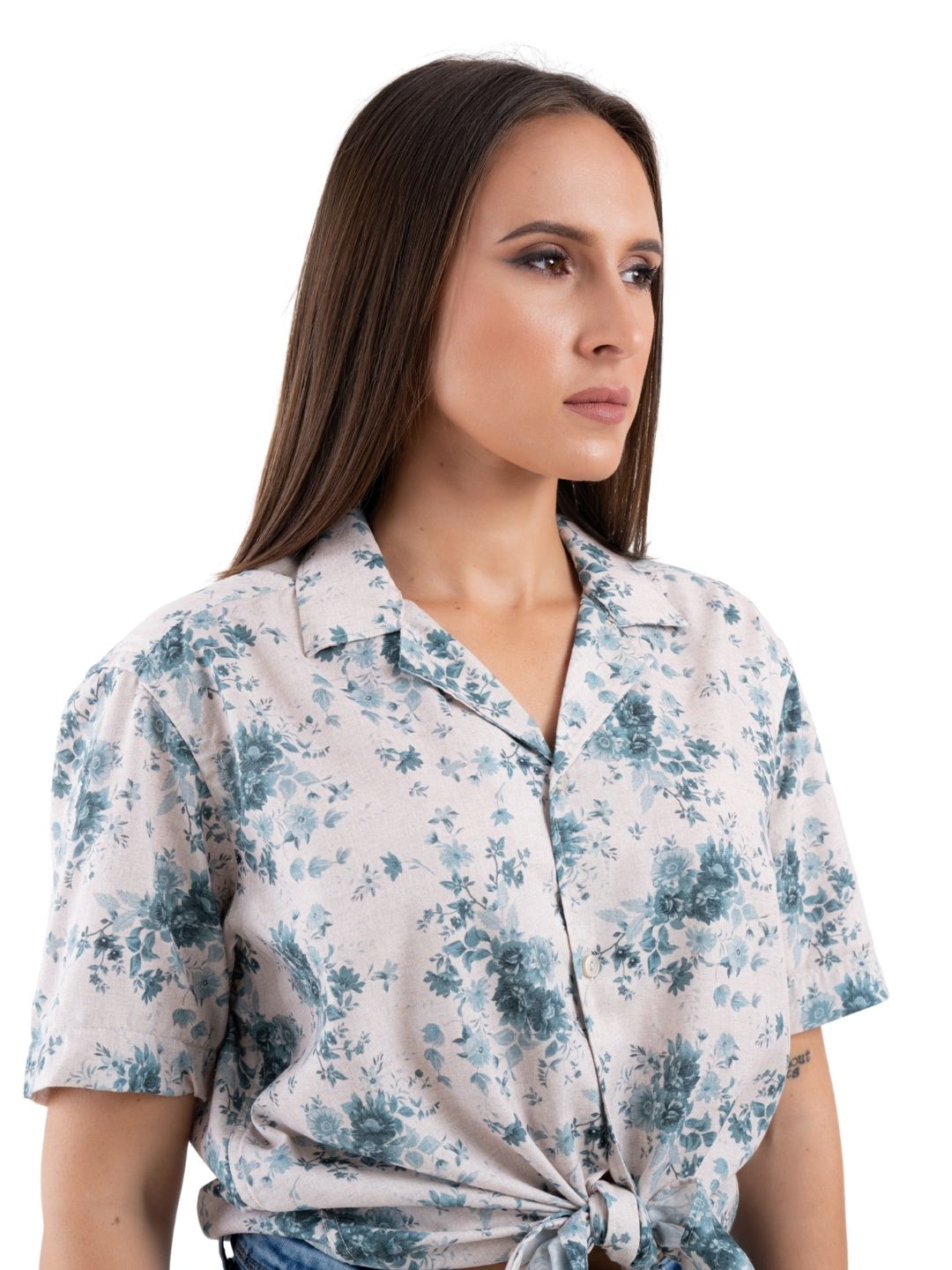 Resort Mist Floral Cuban Collar Unisex Shirt