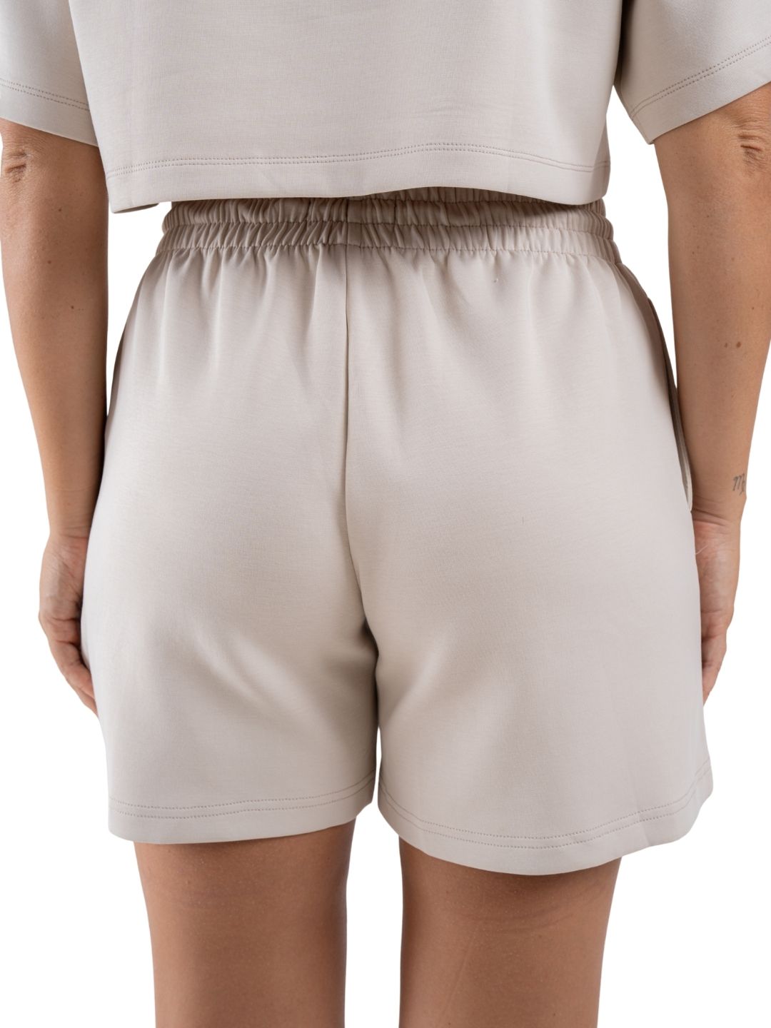 Urban Comfort Horizon Beige Signature Crop Top