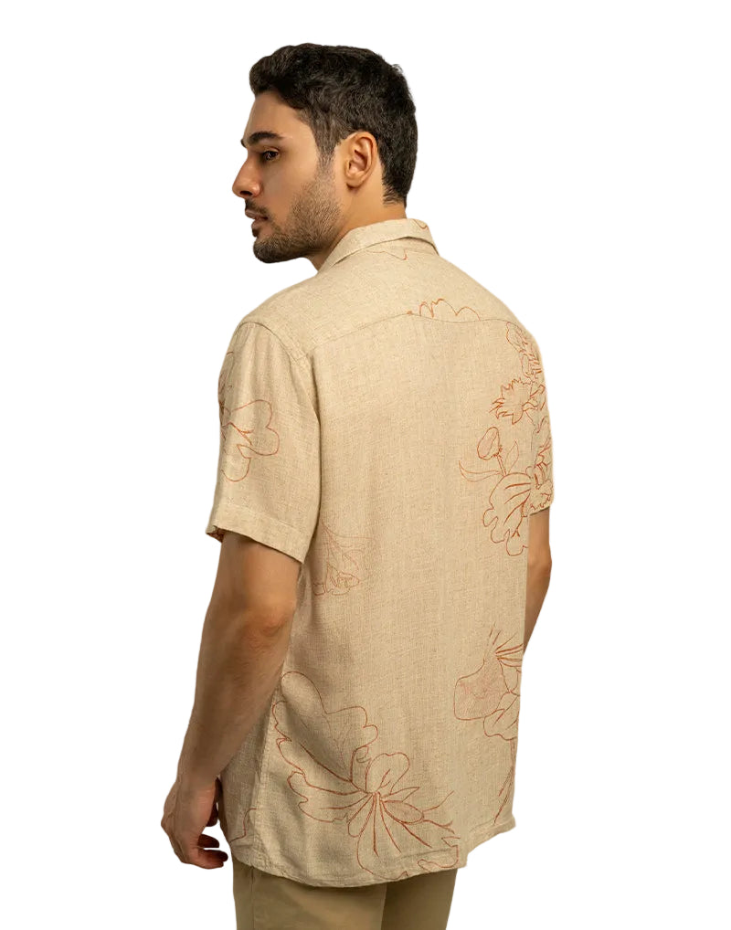 Urban Comfort Horizon Beige Resort Shirt