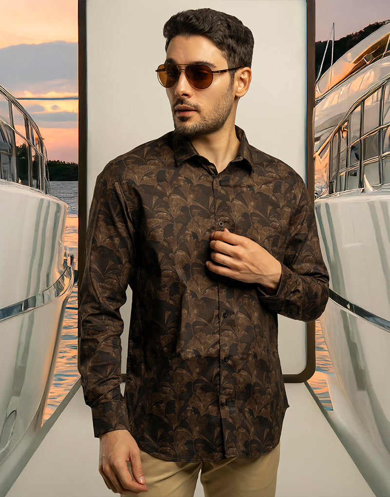 Truffle Leaf Printed Shirt