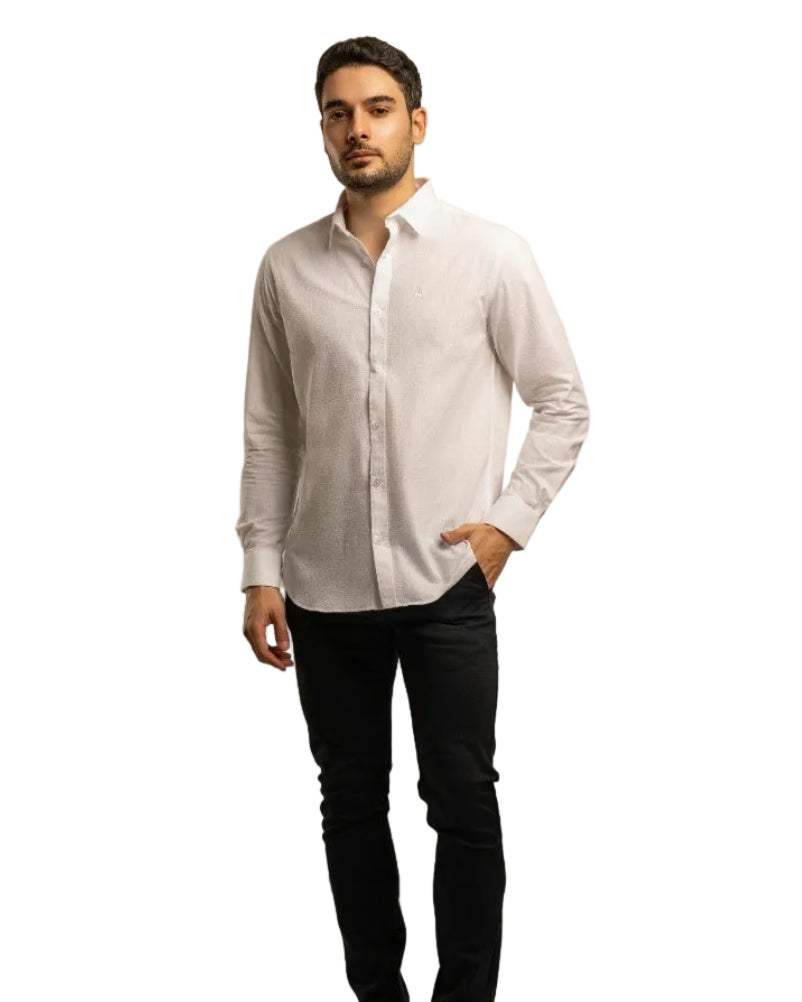 Ceylon White Linen Shirt