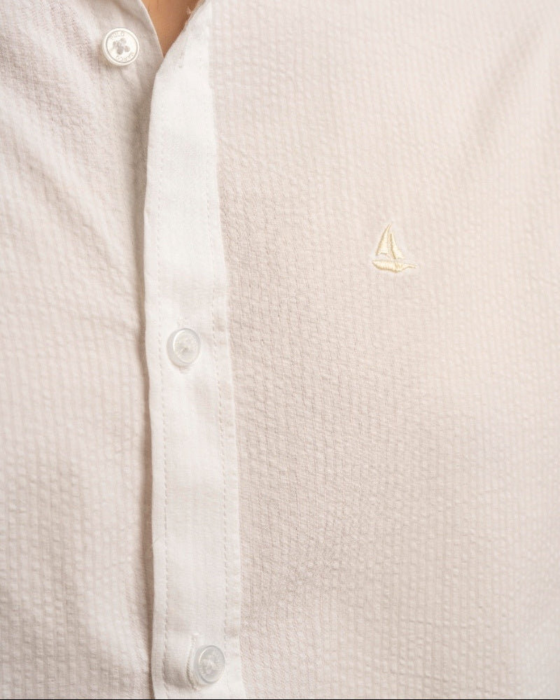 Ceylon White Linen Shirt