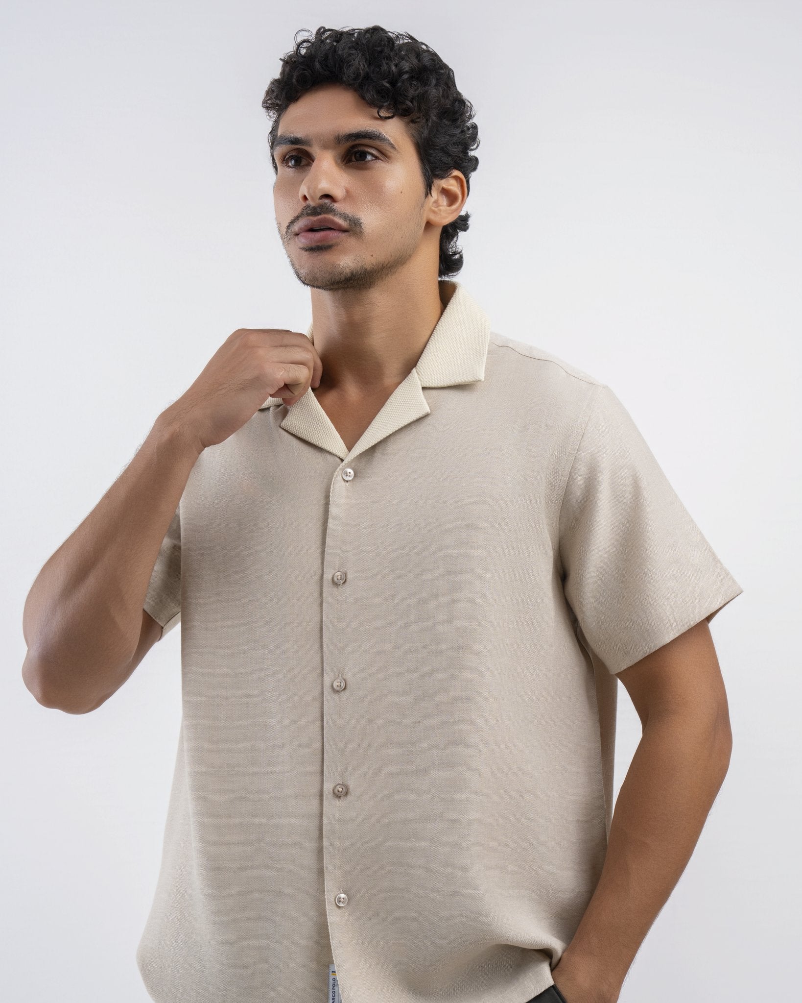 Riviera 2 Tone Rib Cuban Shirt