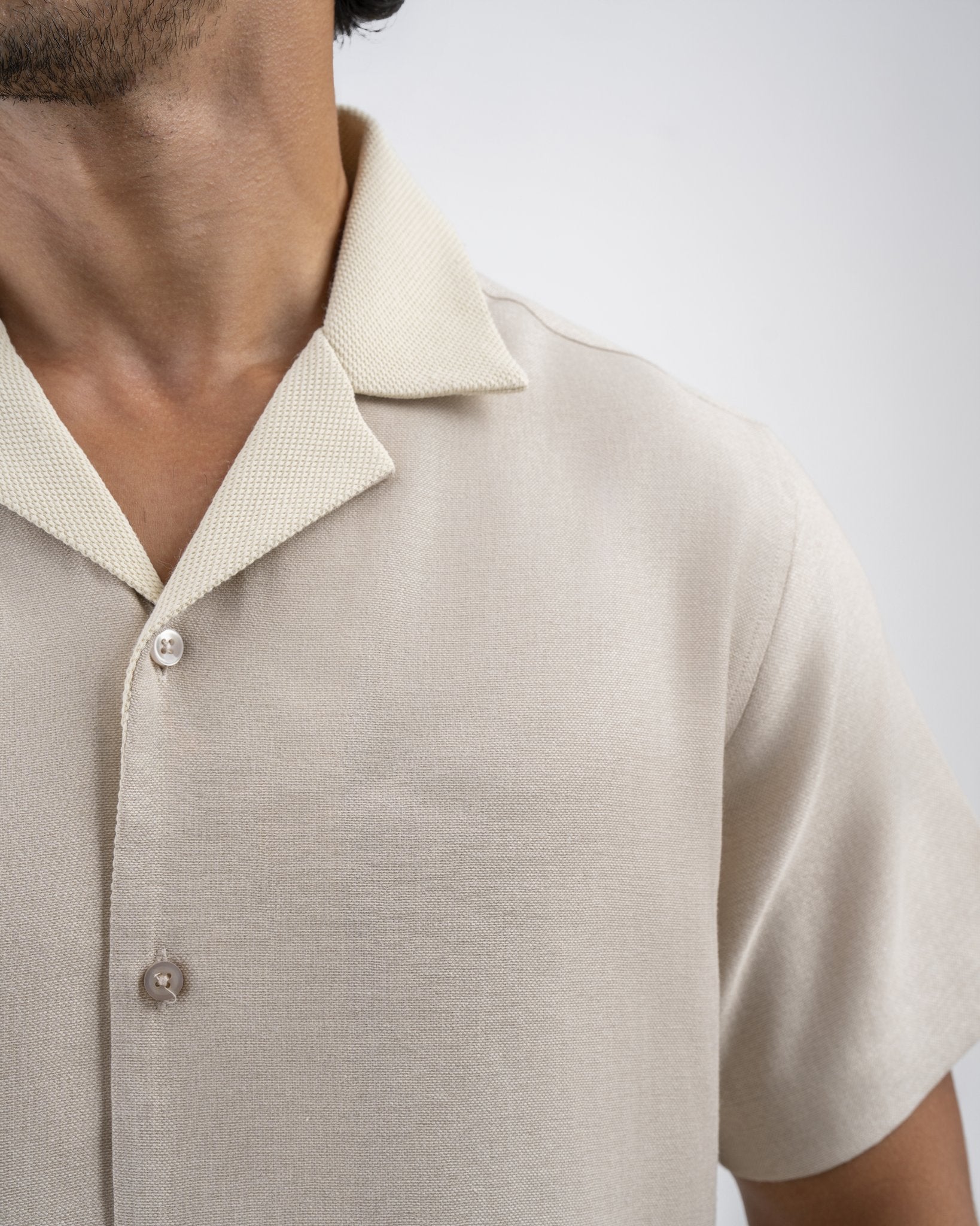 Riviera 2 Tone Rib Cuban Shirt