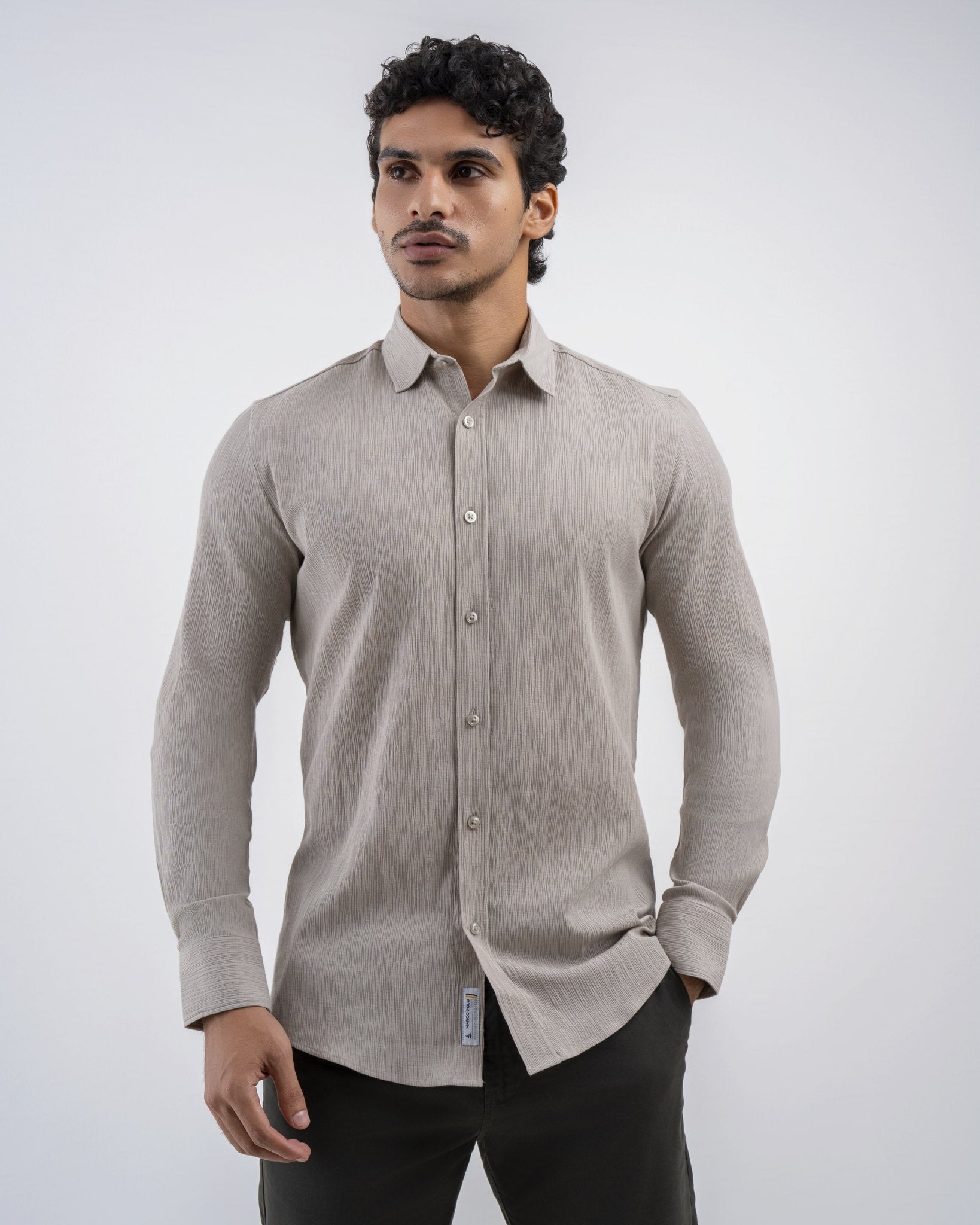 Noir Crinkle Shirt