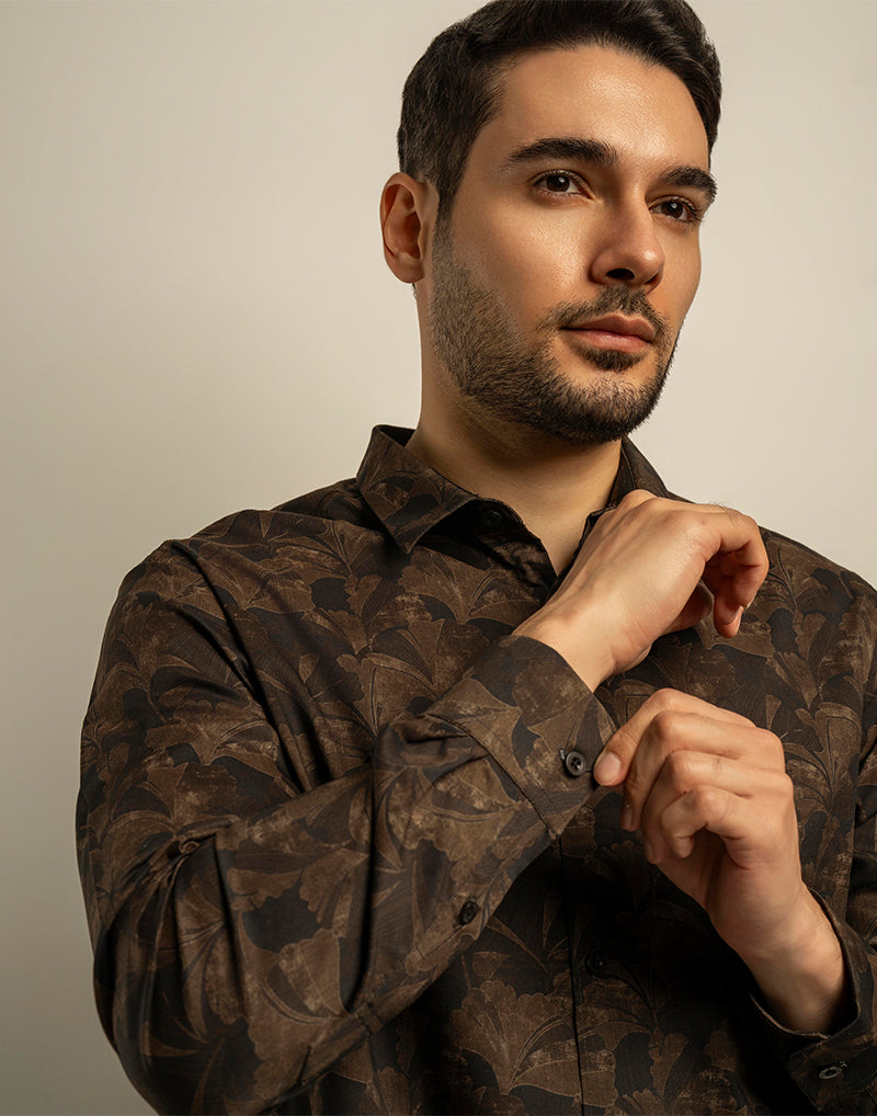 Truffle Leaf Printed Shirt