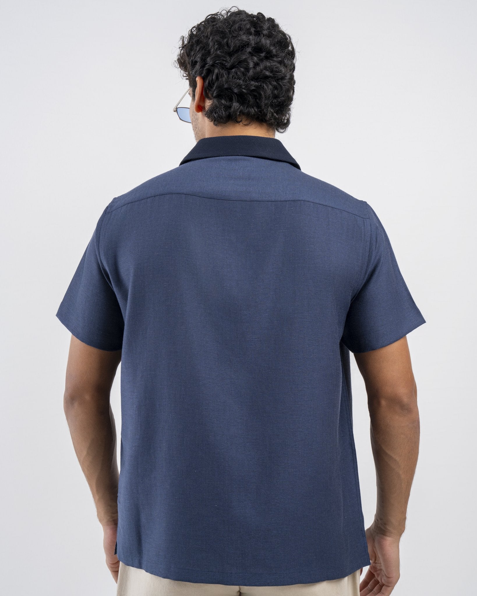 Riviera 2 Tone Rib Cuban Shirt