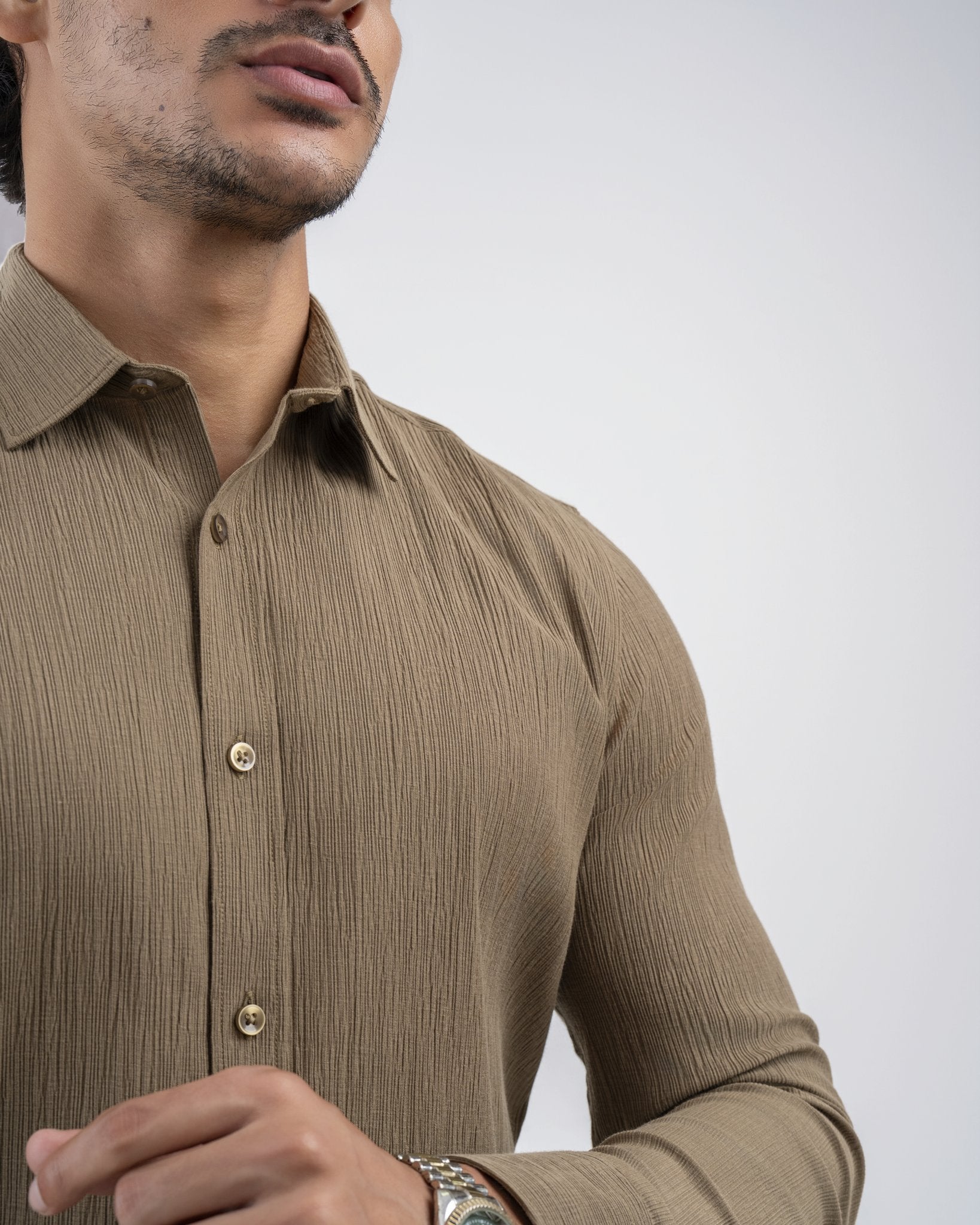 Noir Crinkle Shirt