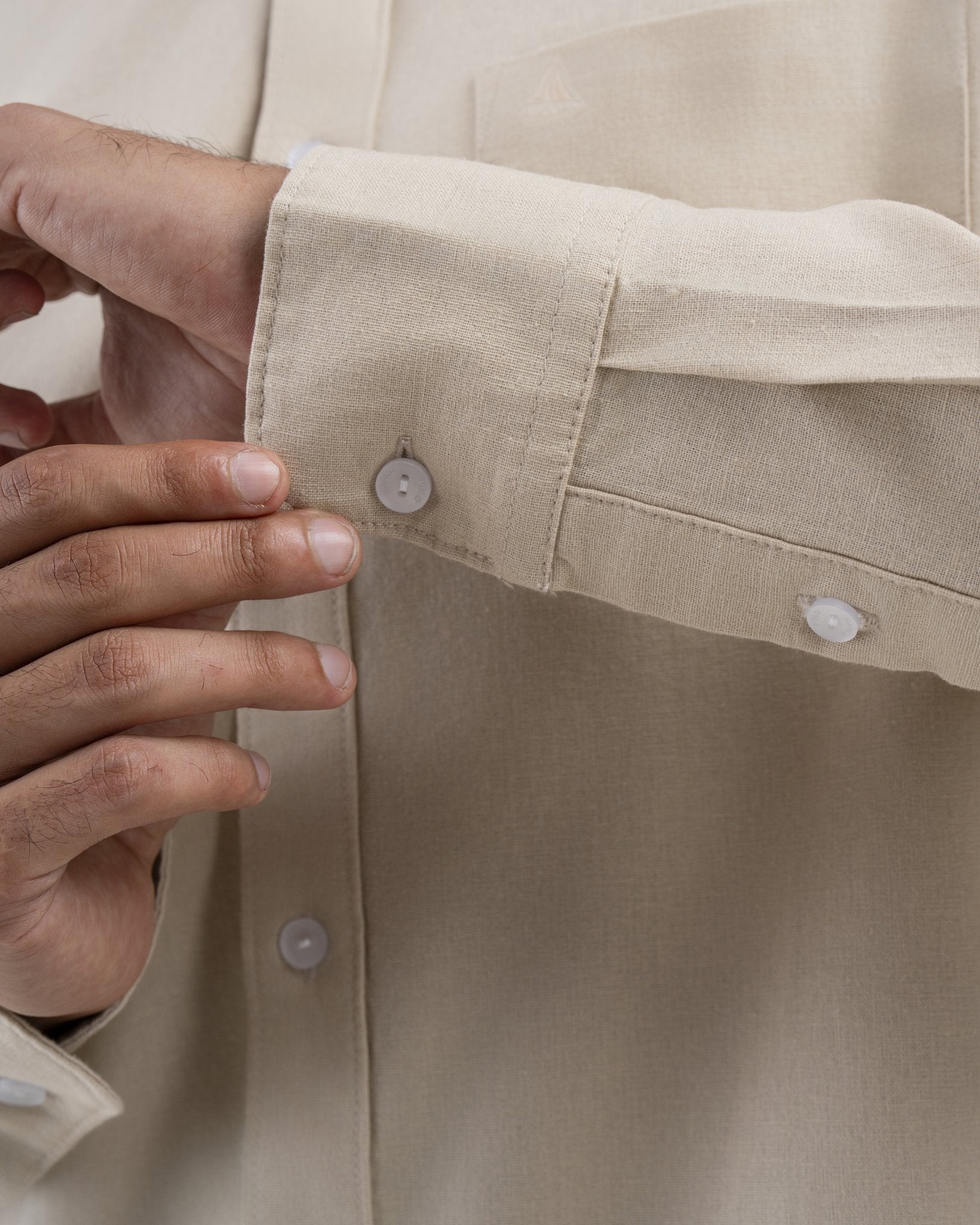 Utility Linen Long Sleeve Shirt